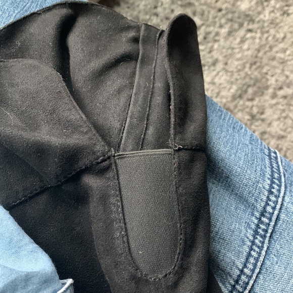 Bamboo black suede knee high chunk heel boots size 9 - Picture 7 of 7